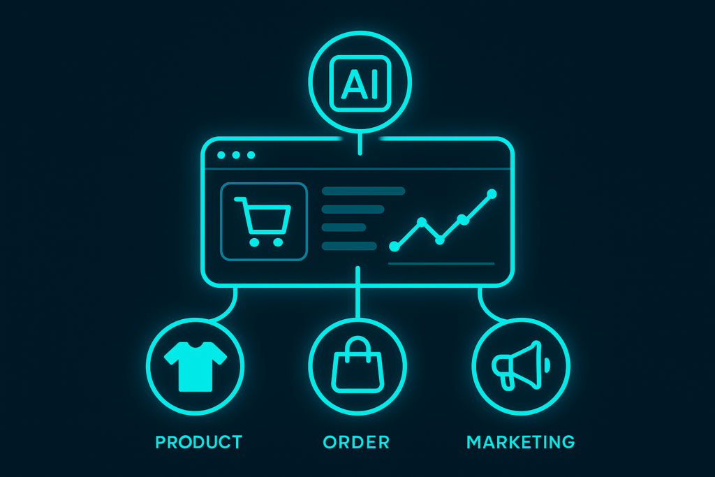 Illustration zu KI Optimierung im E-Commerce für Online-Shops