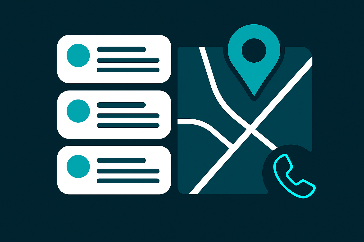 Ilustrație despre Local SEO și vizibilitate în Google Maps