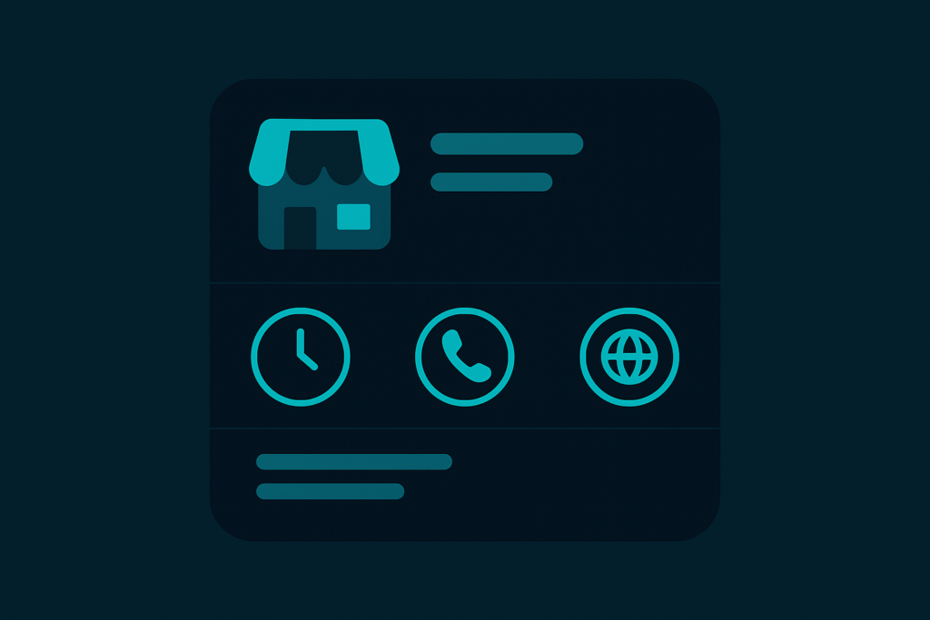 Illustration zur Optimierung eines Google Business Profiles für Local SEO