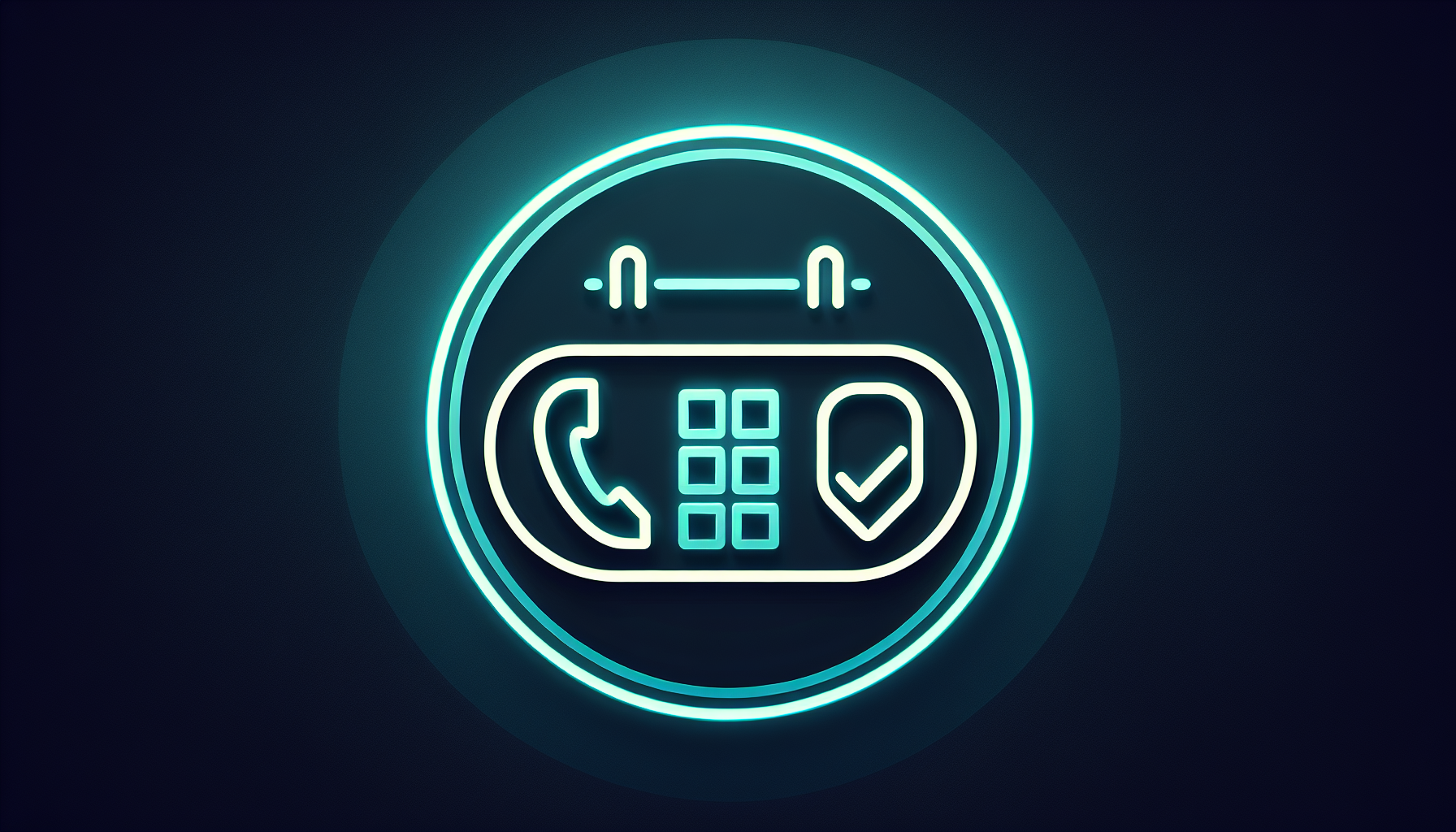 Neon-Illustration: Online-Terminbuchung mit Kalender und Bestätigung