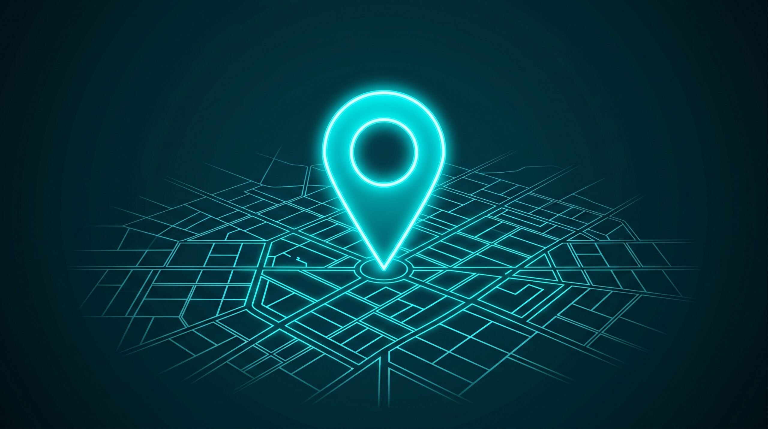 Hartă digitală cu marcaj de locație pentru SEO local cabinet avocatură