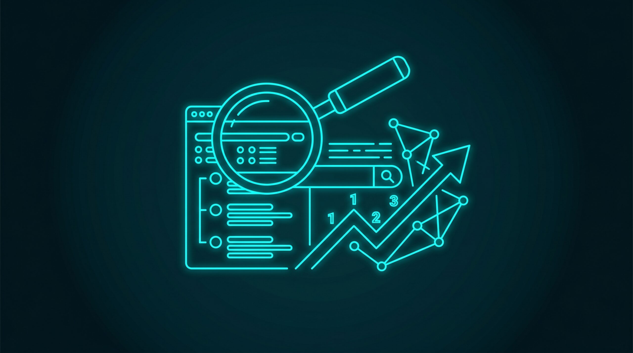 Was ist SEO - Illustration mit Lupe und Suchergebnissen zeigt Suchmaschinenoptimierung Konzept