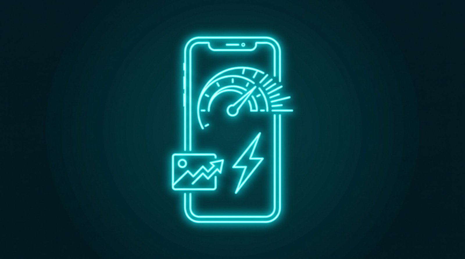 Ilustrație viteză pe mobil pentru landing page - încărcare rapidă și experiență bună