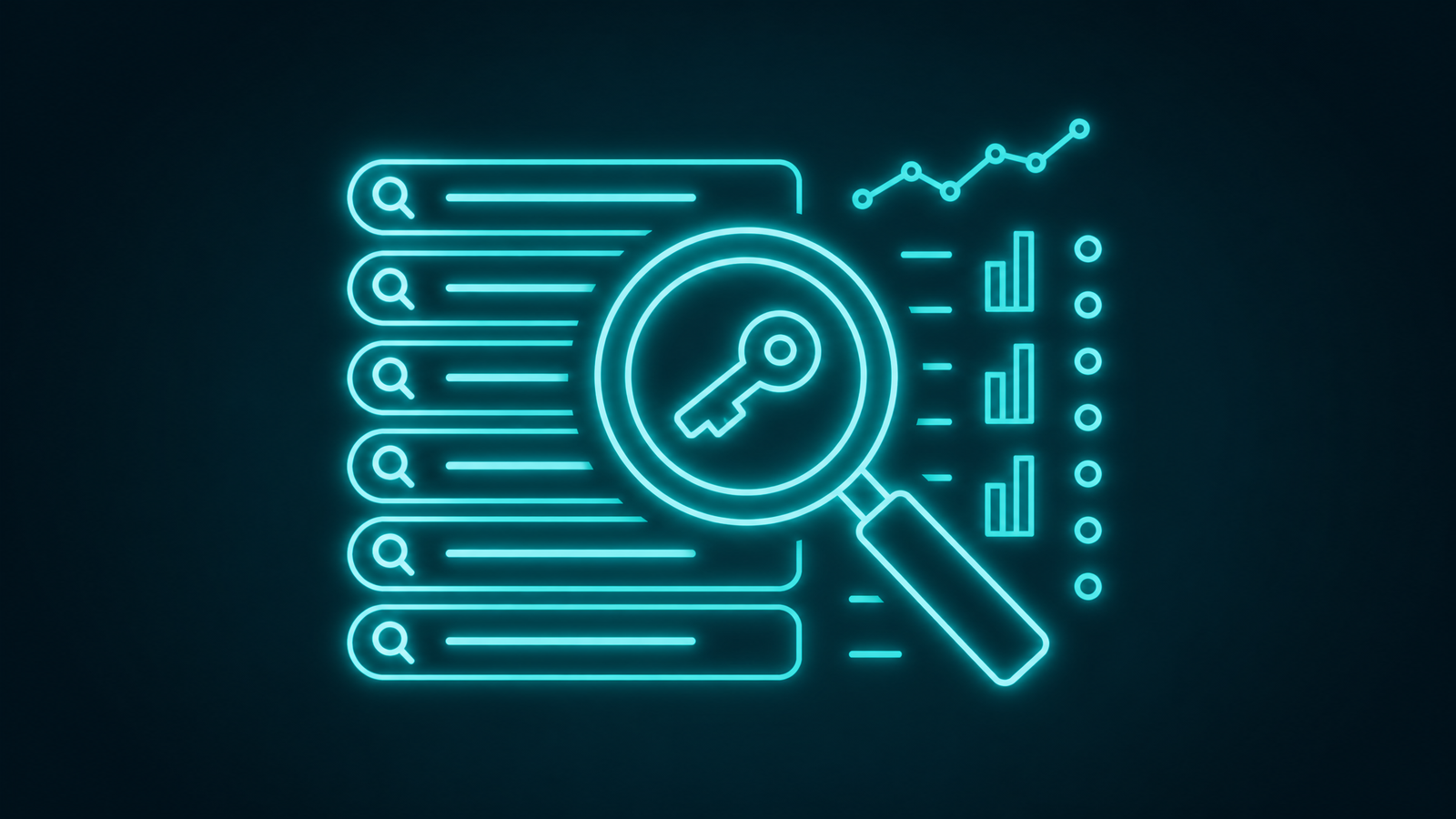 Ilustrație cercetare cuvinte cheie (keyword research) pentru blog