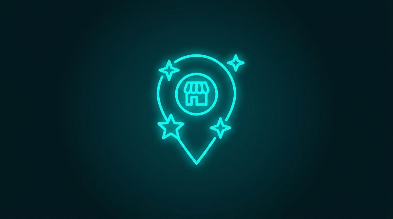 Pin de locație cu stele și marcaj de afacere locală pentru SEO hotel